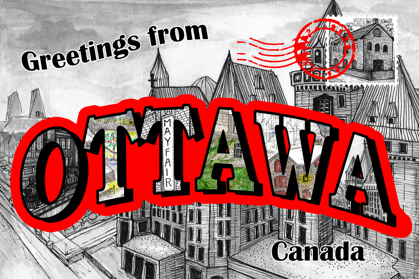 "Scenes Of Ottawa" Postcard Set