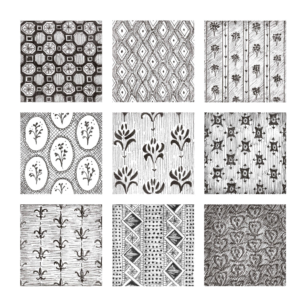 "Victorian Wallpaper" - Note Cards