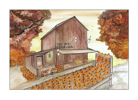 "Old Cider Mill": Note Cards
