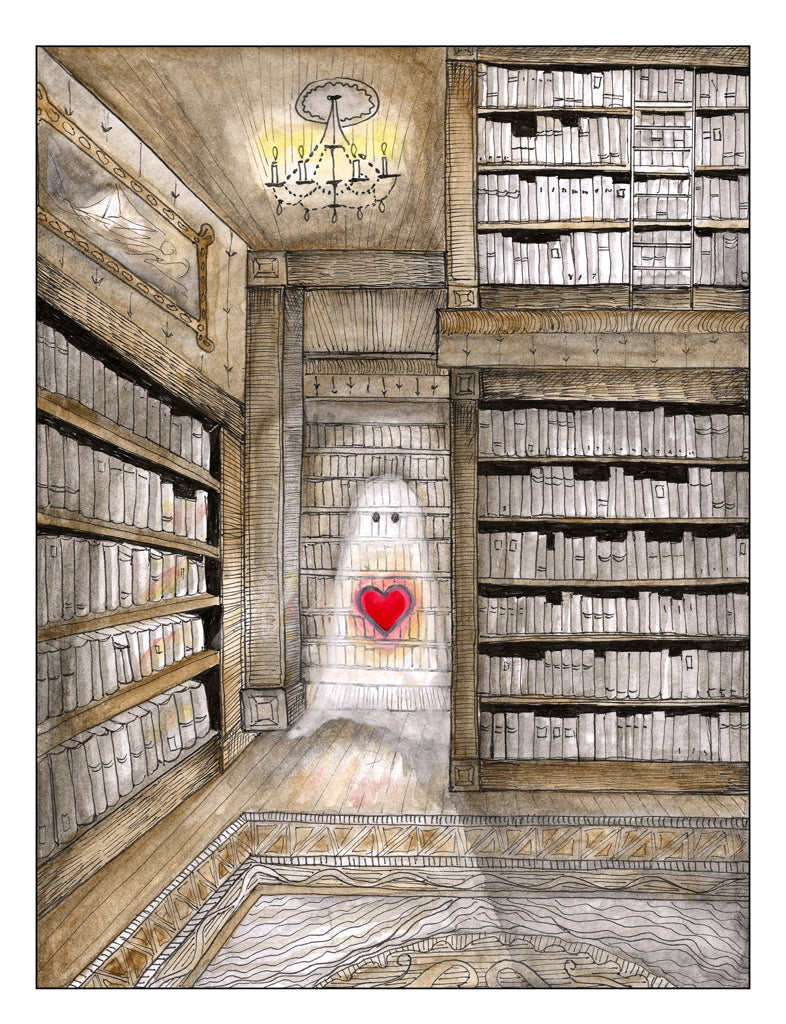 "The Heart of the Library" - Note Cards